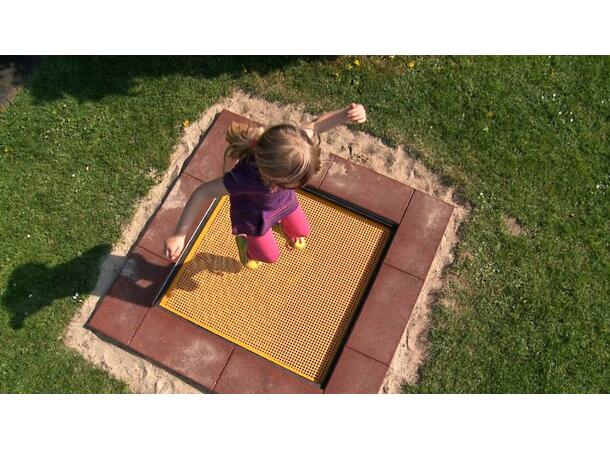 Eurotramp® Kids Trampoline Barnehage Inkl. fallllsikringsplater 150 x 150 cm 